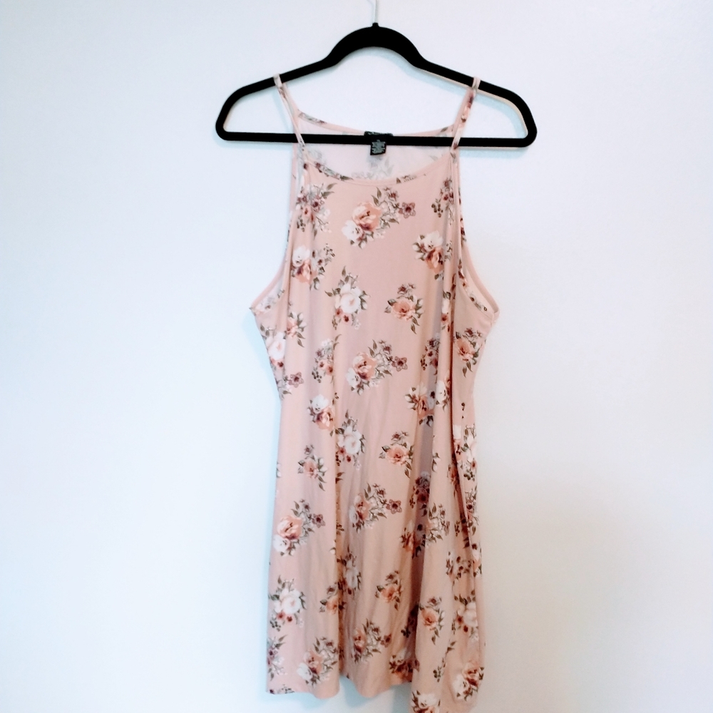 Floral skater pink dress justify size xl
